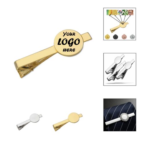 Custom Die Struck Soft Enamel Tie Bar Clip 3/4 Inch