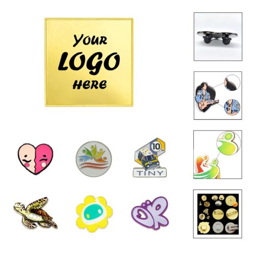 1.25inch Premium UV Printed Metal Lapel Pins With Epoxy Fini