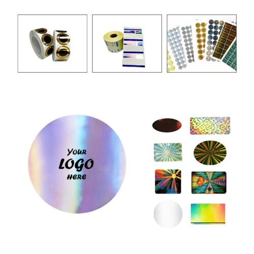 Custom Hologram Tamper Proof Labels With QR Code Option