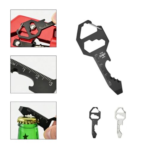 Compact Stainless Steel Key Pocket Multi Tool Opener