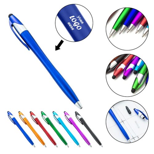 Bright Metallic Stylus Pen For Modern Brand Giveaways