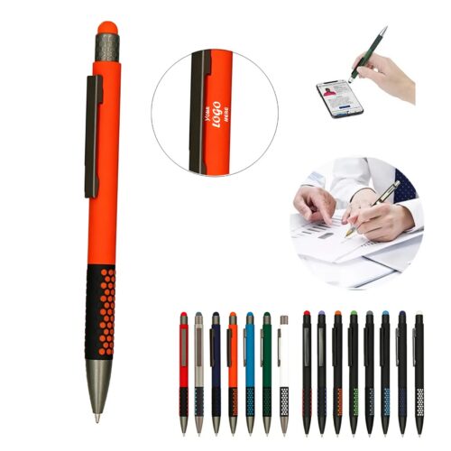 Honeycomb Grip Stylus Pen For Bold Office Branding