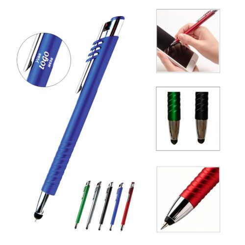 Metallic Stylus Pen With Grip For Tech Office Use