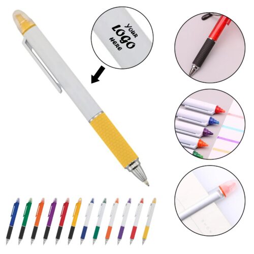 Twist Highlighter Pen With Grip For Daily Desk Use