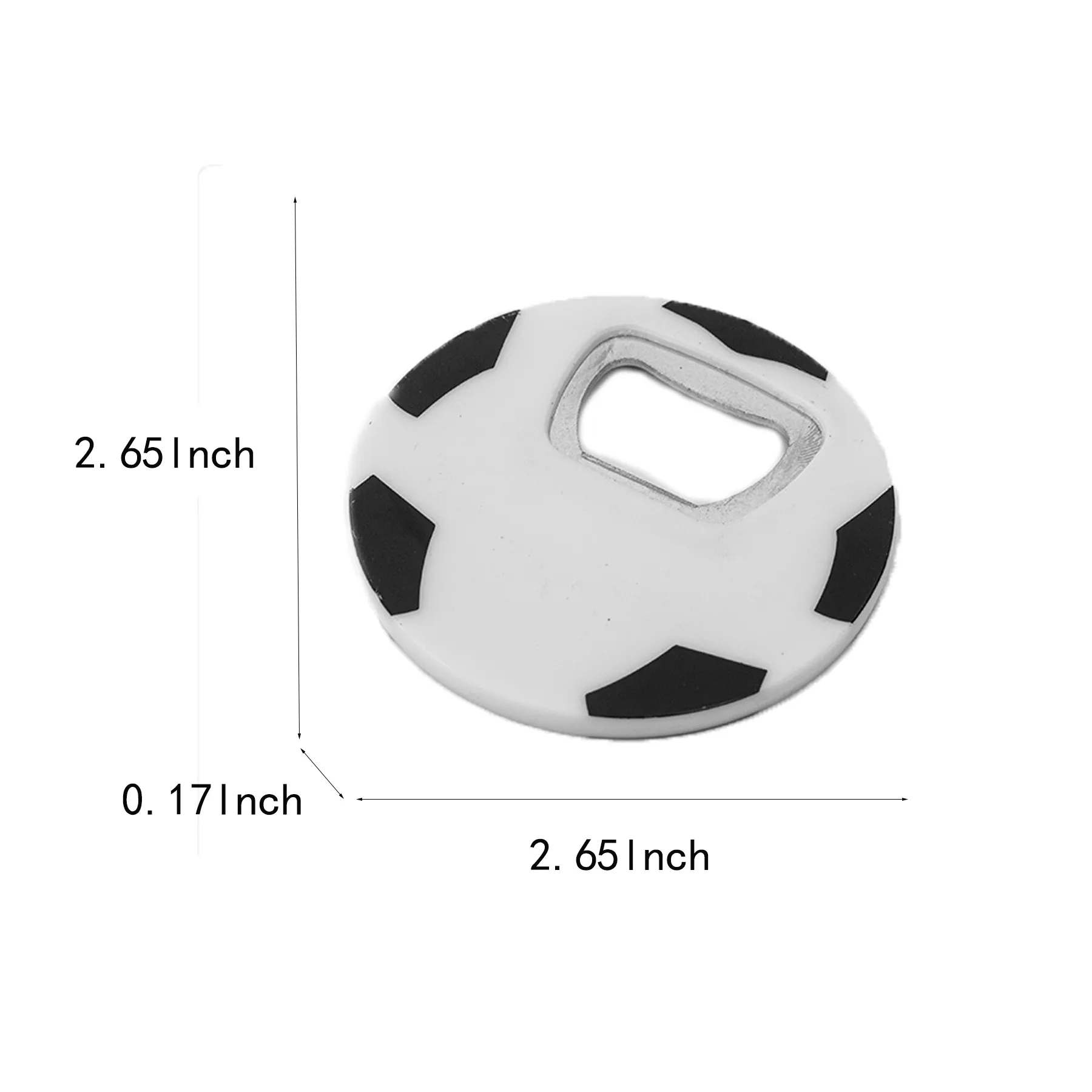 Soccer Ball Magnetic Bottle Opener With Custom Logo - Image 2