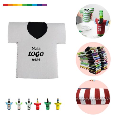 Custom Neoprene Beer Sleeve For Soccer Fan Parties
