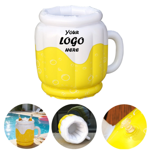 Inflatable Beer Mug Cooler For Pool Parties And BBQs