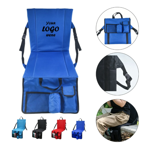 Portable Folding Stadium Seat With Back And Carry Strap