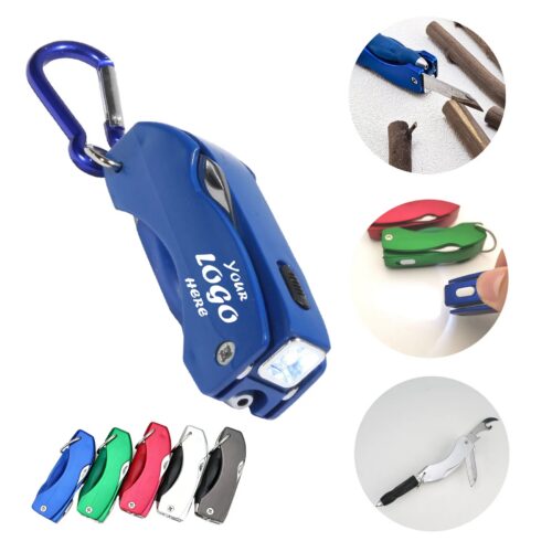 Aluminum Everything Multi Tool Keychain With Carabiner