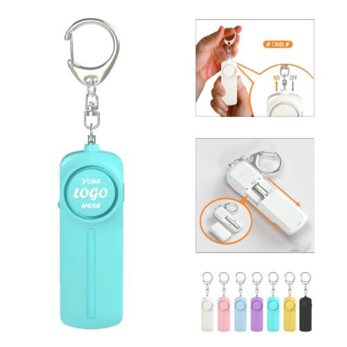 Personal Safety Alarm Keychain With Flashing LED Light