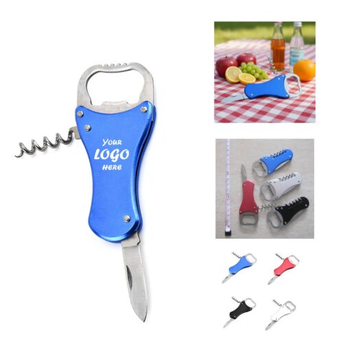 Vino LED Bottle Opener Keychain With Large Logo Area