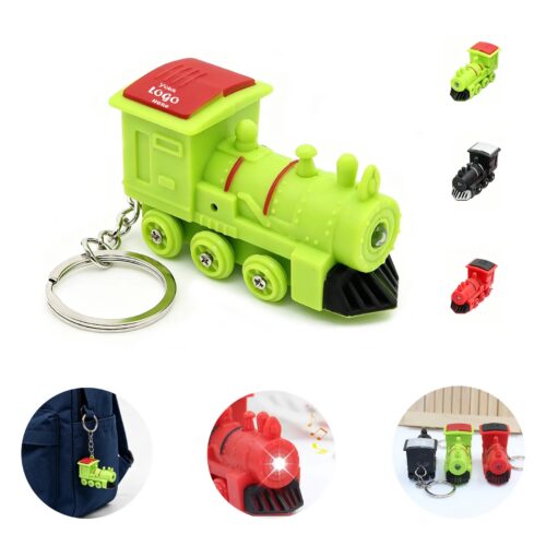 Train LED Sound Keychain With Snap Hook For Kids Events