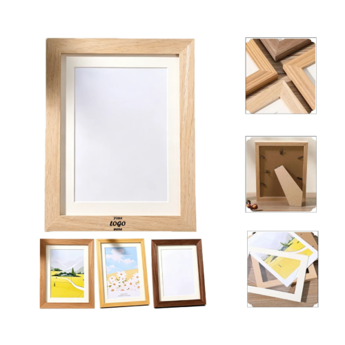 Solid Wood 4x6 Photo Frame With HD Glass Display
