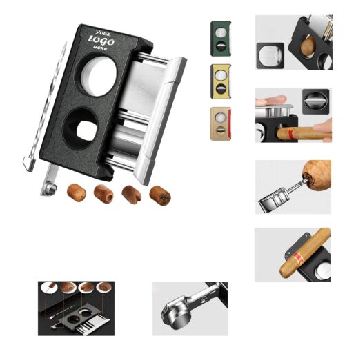 Cigar Cutter Guillotine 4 in 1