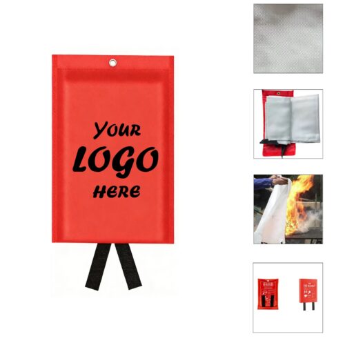 Fire Safety Blanket In Durable Fiberglass Pouch