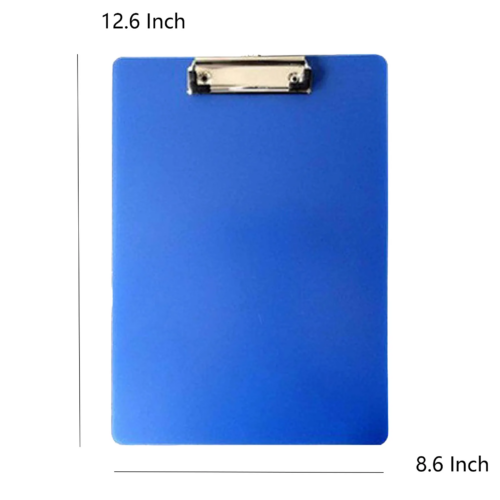 Compact Plastic Clipboard With Strong Low Profile Clip