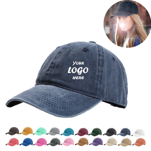 Washed Cotton Vintage Baseball Cap