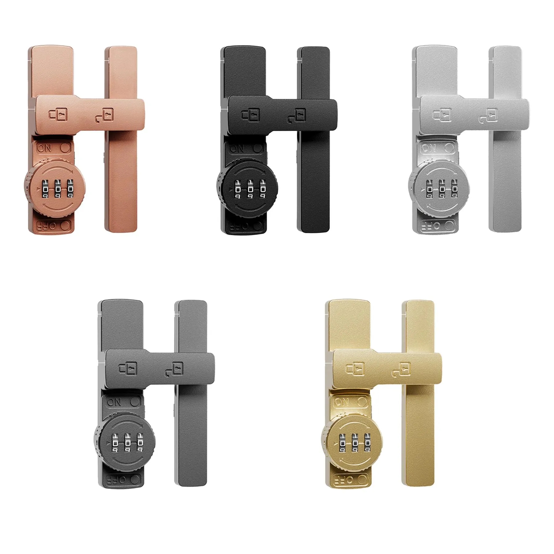 Zinc Alloy Combination Flip Latch Lock For Doors - Image 3