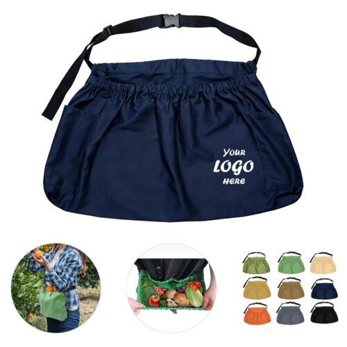 Heavy Duty Canvas Garden Harvest Apron With Pockets