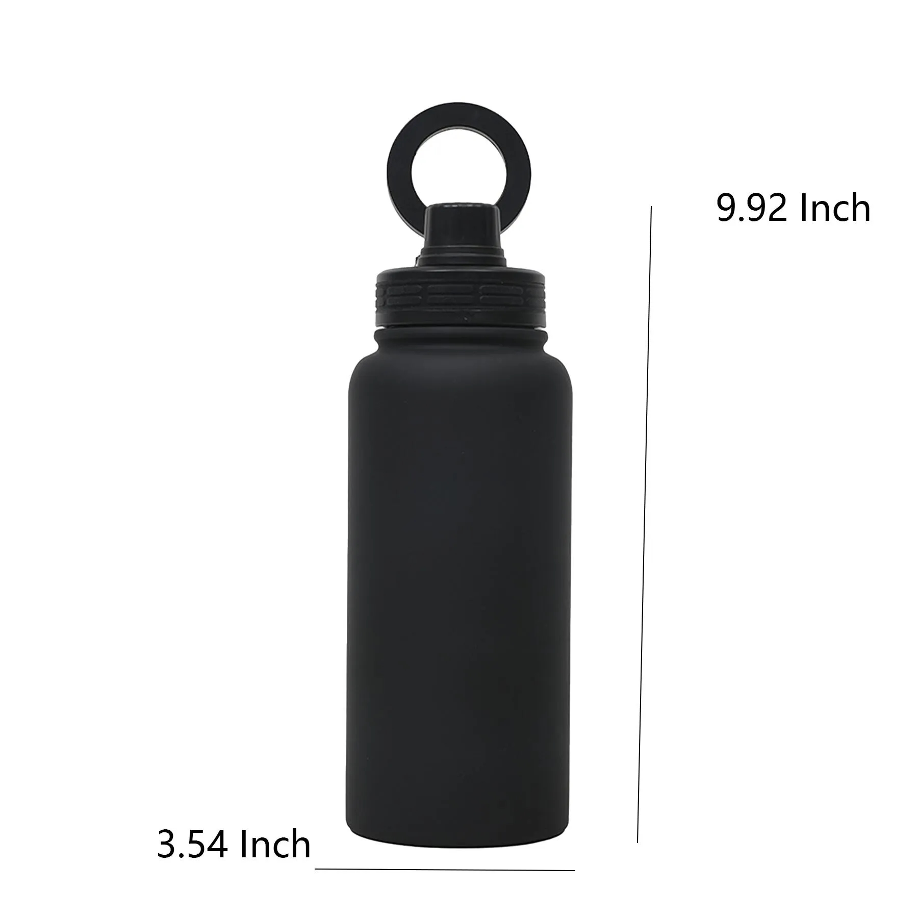 34 Oz Insulated Water Bottle With Magnetic Phone Holder - Image 2