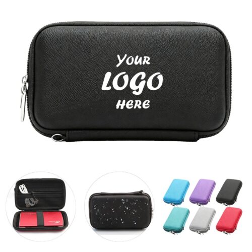 Portable Hard Drive Travel Case Electronics Organizer