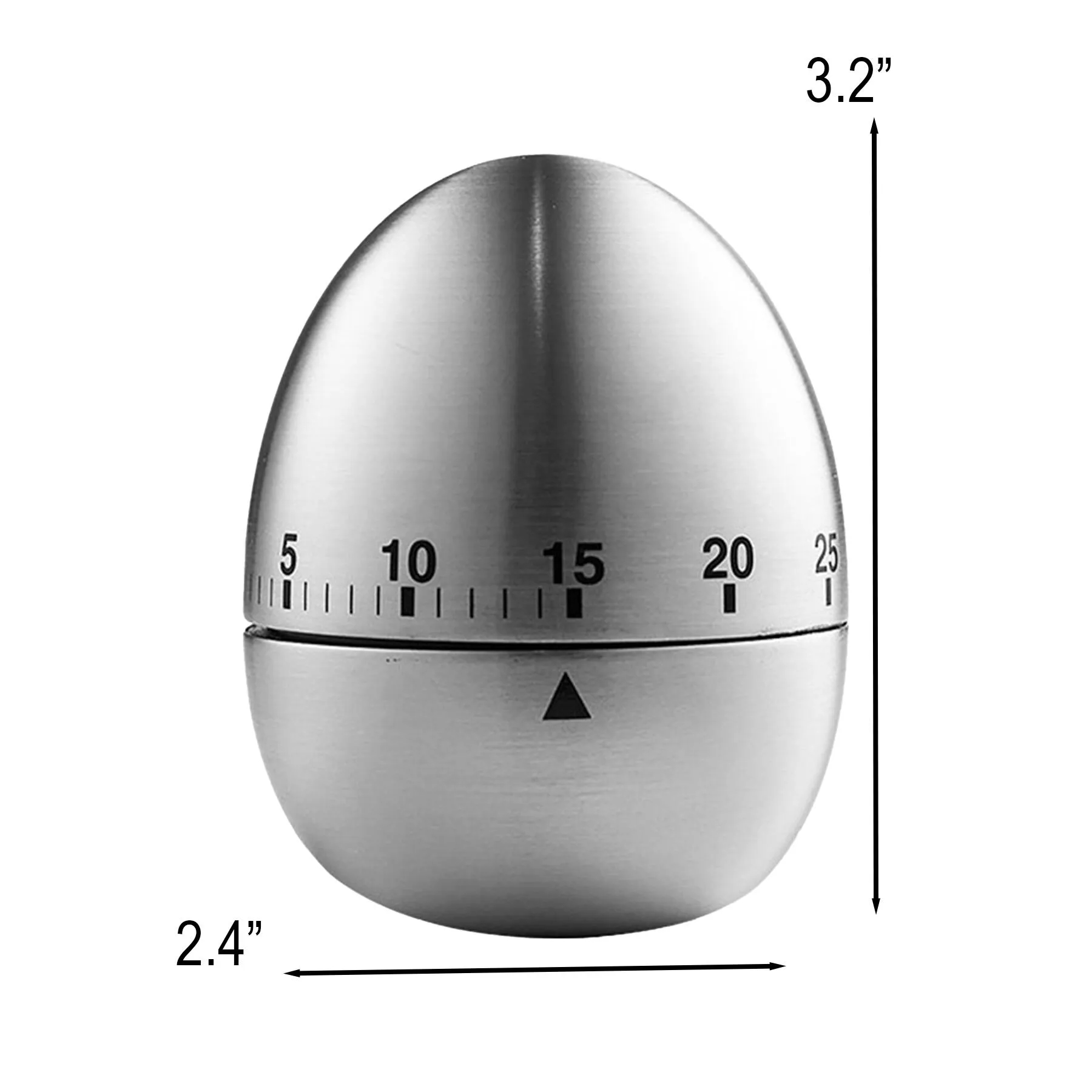 Mechanical 60 Minute Stainless Steel Kitchen Timer - Image 2