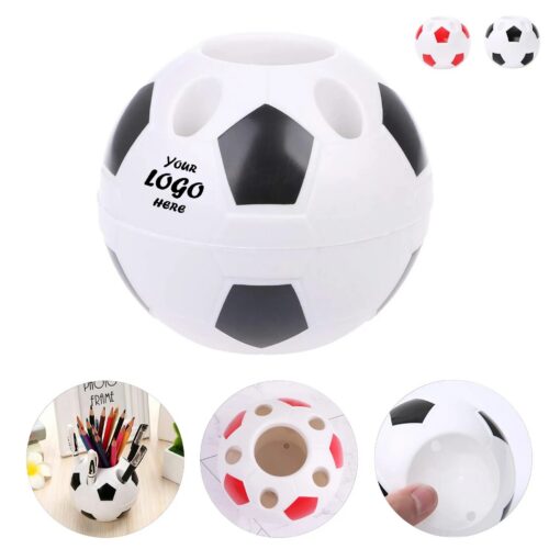 Soccer Ball Desk Pen Holder For Office Stationery Sets