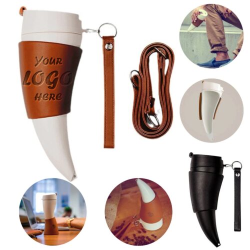 Horn Shaped Stainless Steel Insulated Coffee Travel Mug