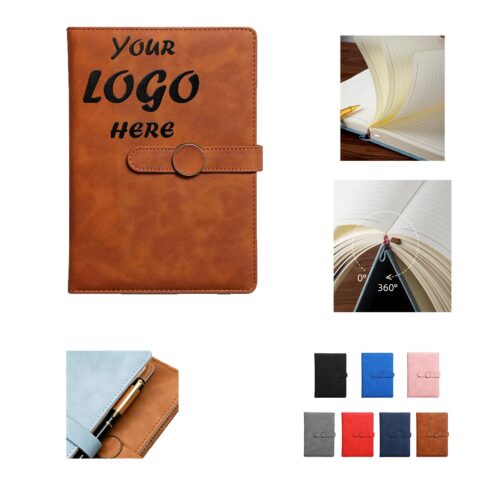 A5 PU Leather Buckle Notebook For Office Journaling