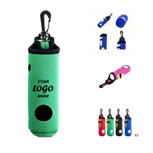 Neoprene Golf Ball Carry Pouch With Belt Clip Holder
