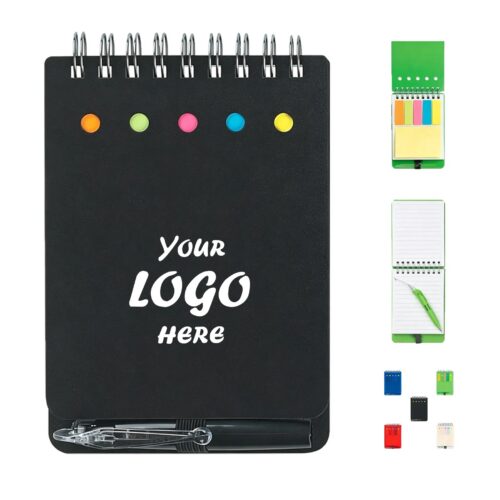 Portable PP Cover Notebook With Pen Slot And Elastic