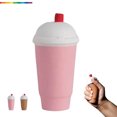 Iced Coffee Bottle PU Foam Stress Reliever For Cafes
