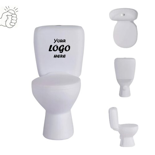 Toilet Shape PU Foam Stress Reliever For Plumber Teams