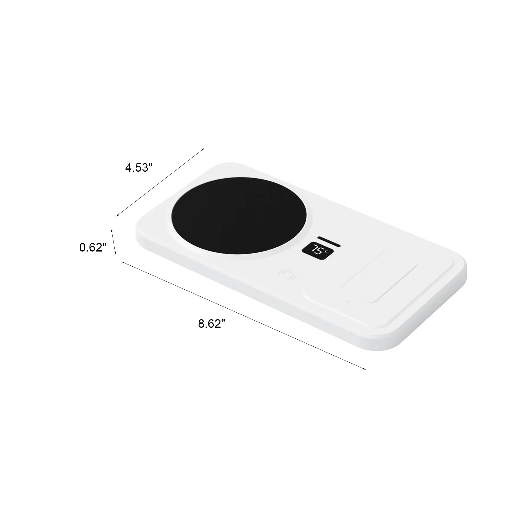 Smart Wireless Charging Mug Warmer With Display For Desks - Image 2