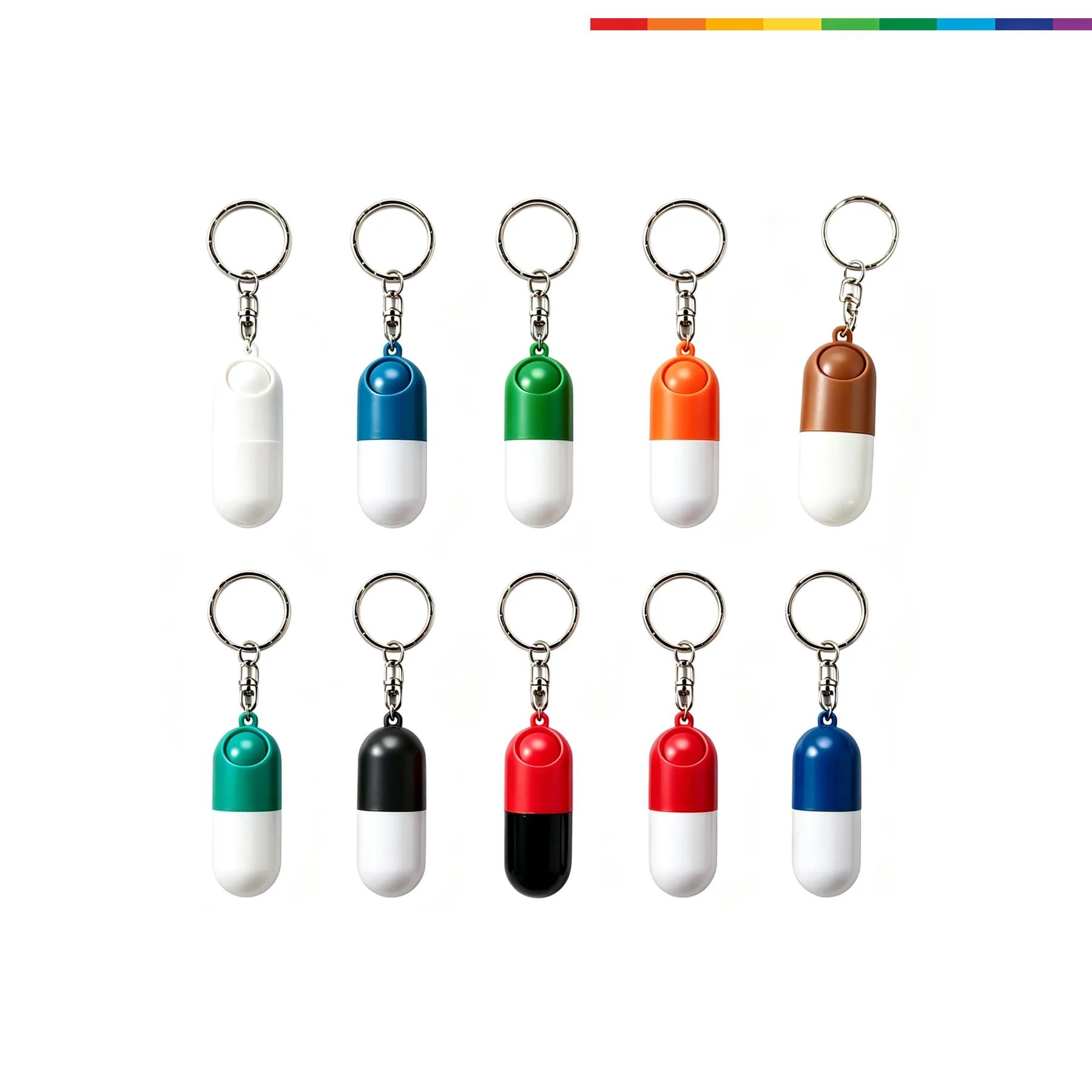 Mini Capsule Pill Box Keychain For Daily Medicine - Image 3