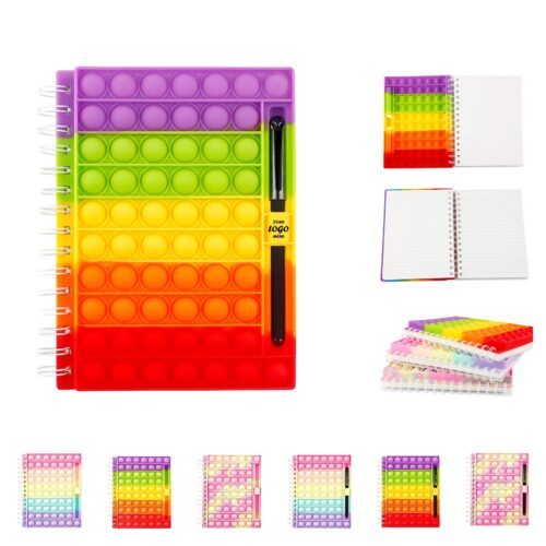 Spiral Bubble Fidget Notebook For Sensory Play At School