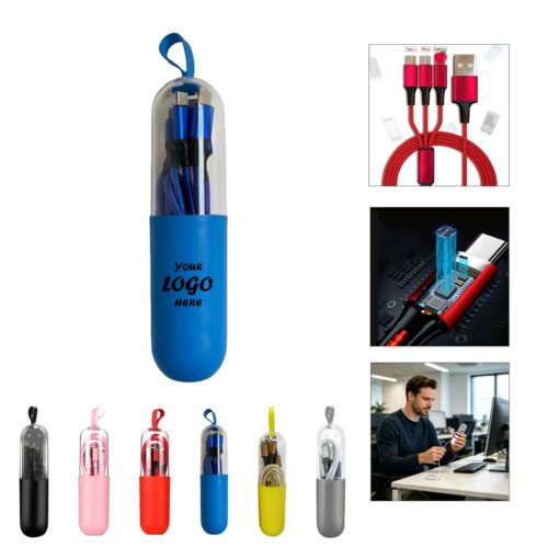 Three In One USB Charging Cable Adapter For Devices